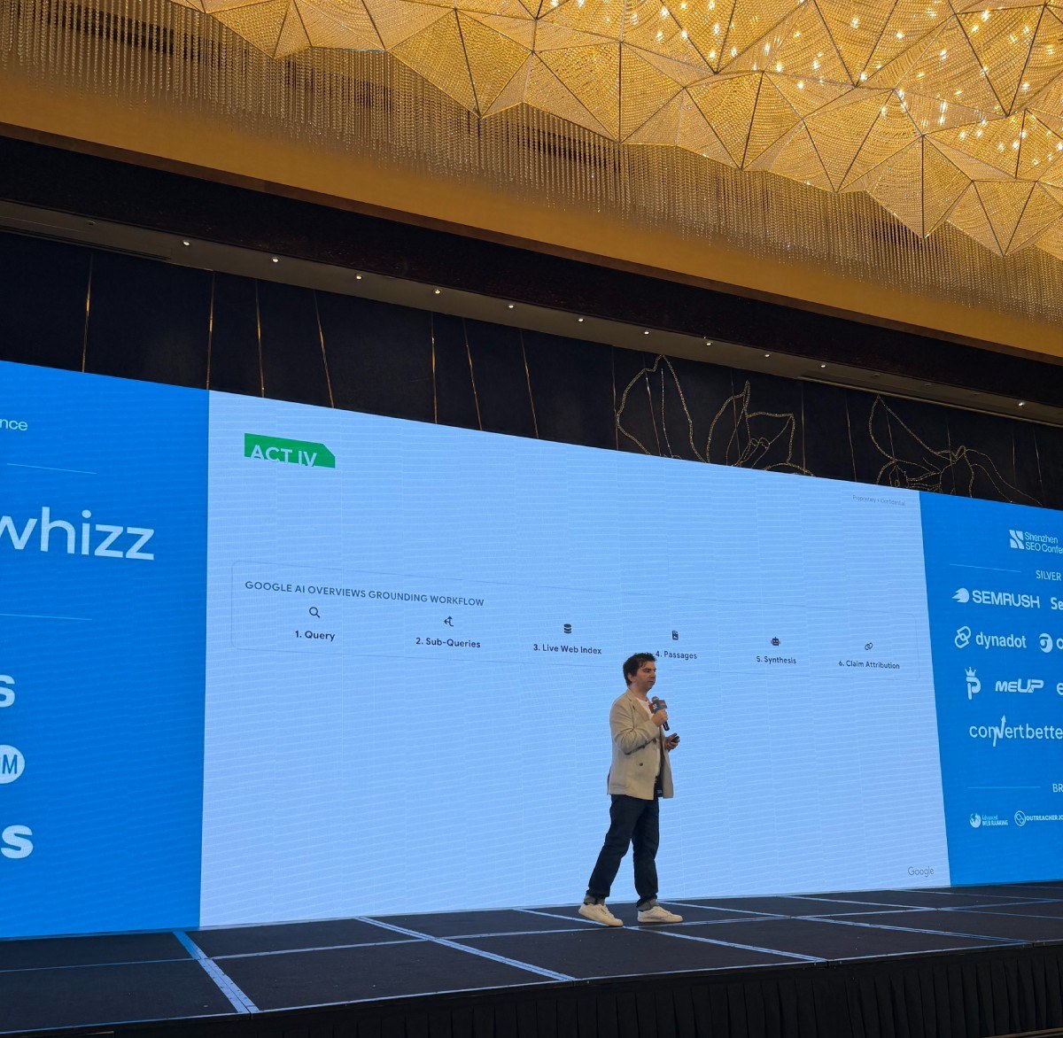 Gary Illyes from Google was the first keynote speaker.
